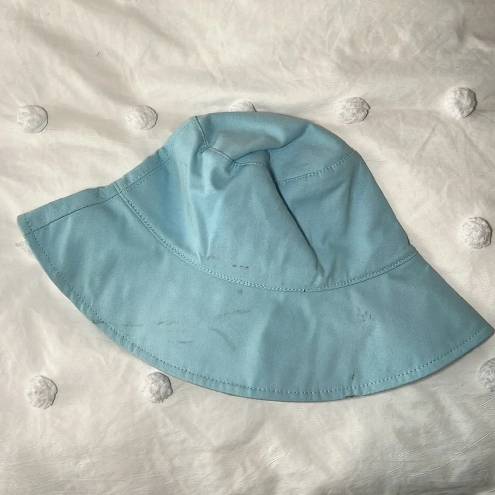 L*SPACE Poolside Bucket Hat in Sky Blue One Size NWT!